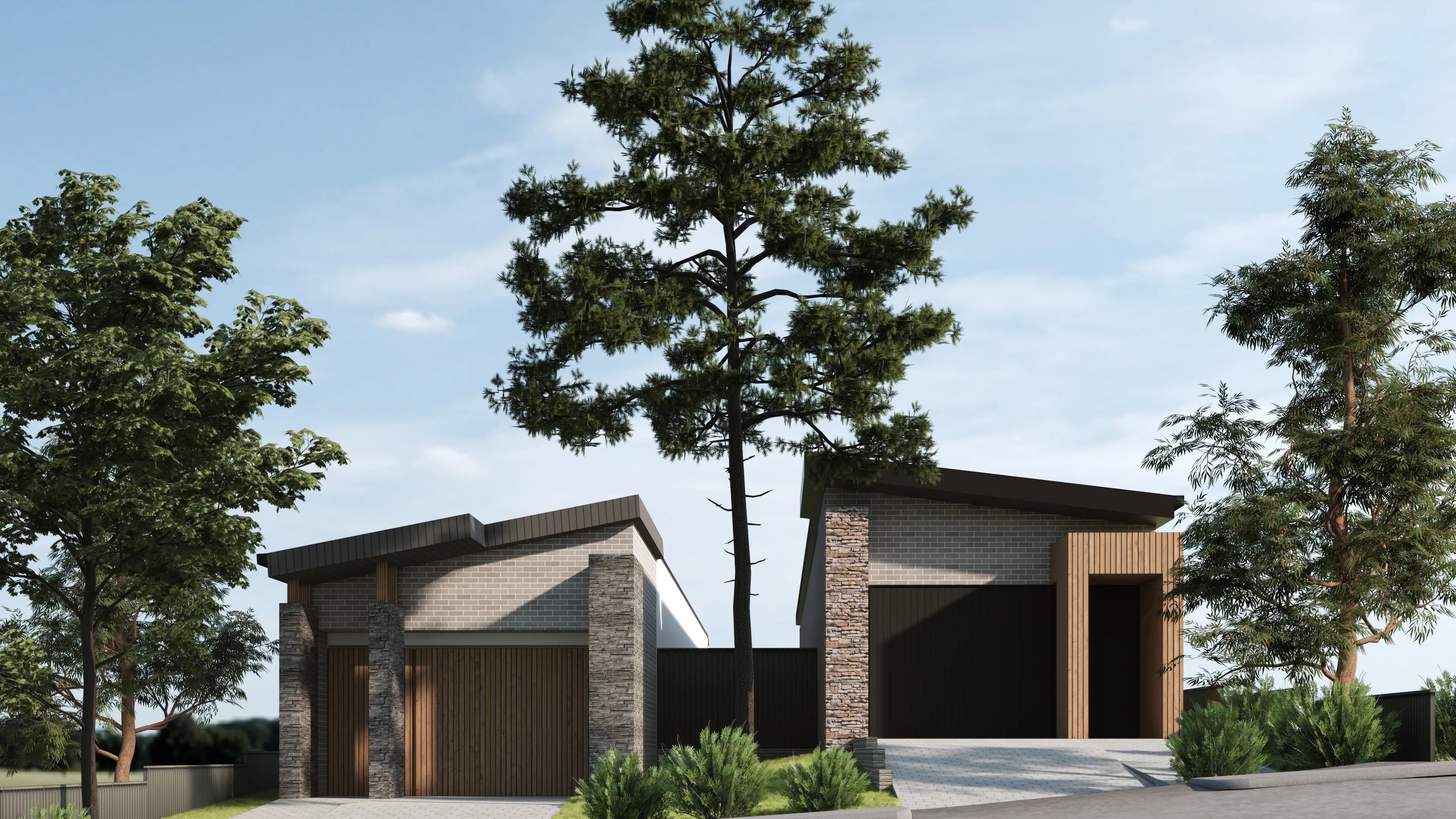 Raymond Street front view render