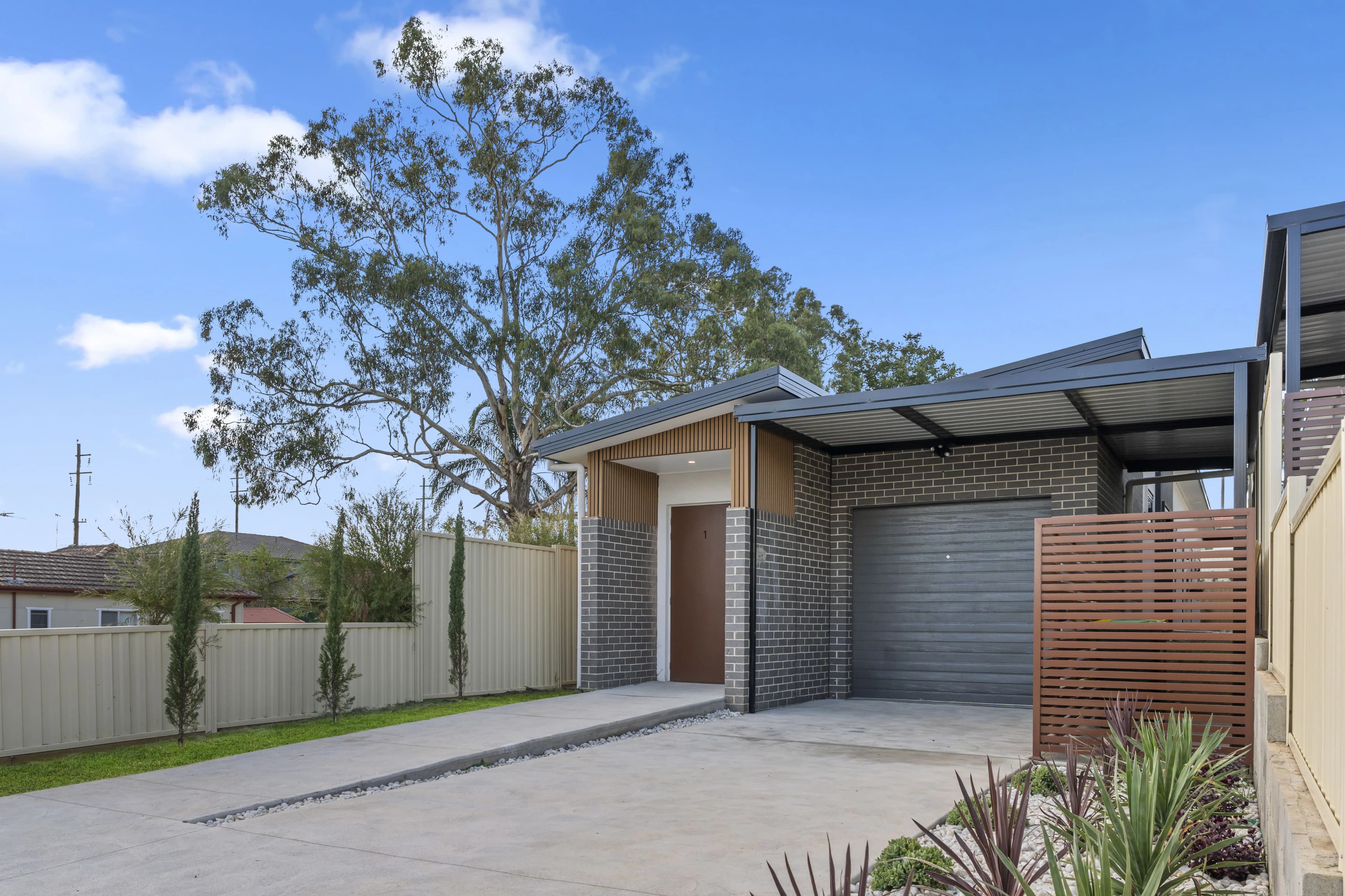 Raymond Street frontyard view